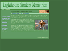 Tablet Screenshot of lighthousestudentministries.com